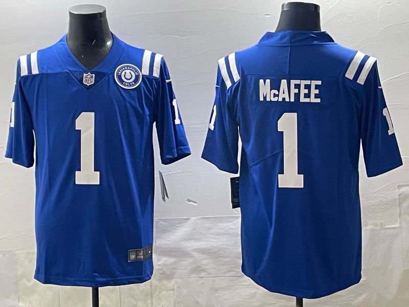 Men 2025 Nike Indianapolis Colts 1 Mcafee Blue Limited NFL Jersey 02